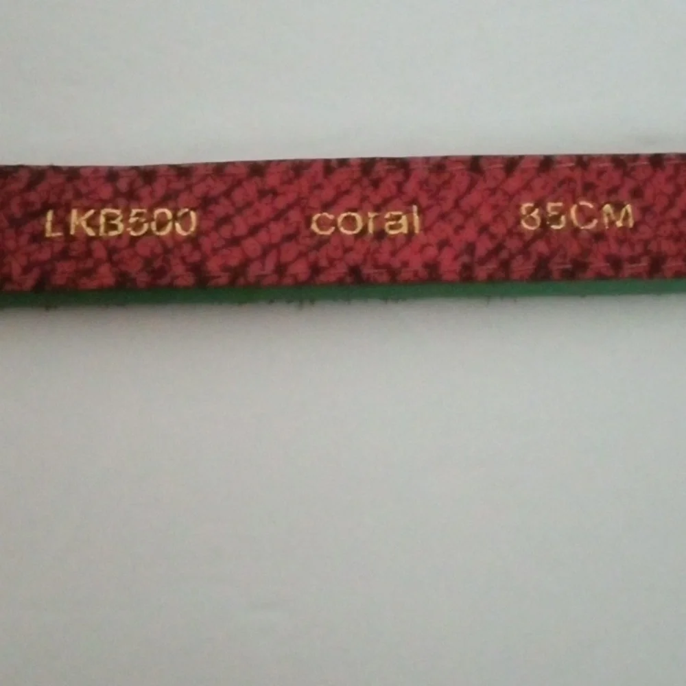Liebeskind Berlin  Women's Cow Leather Coral & Green Preowned